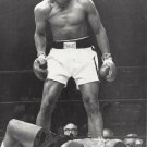 MUHAMMAD ALI FLOORS SONNY LISTON 8X10 PHOTO BOXING PICTURE B/W MUHAMMAD ALI FLOORS SONNY LISTON 8X10 PHOTO BOXING PICTURE B/W