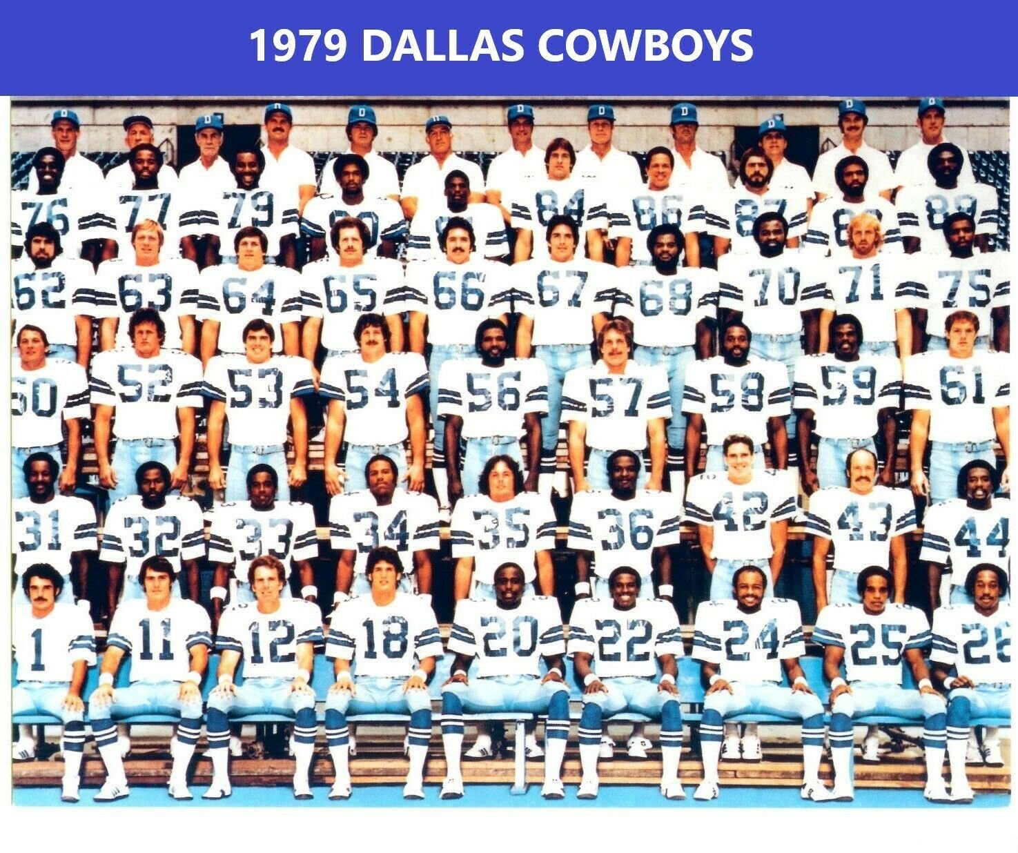 1979 DALLAS COWBOYS 8X10 TEAM PHOTO FOOTBALL PICTURE NFL