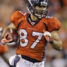 ERIC DECKER 8X10 PHOTO DENVER BRONCOS PICTURE NFL FOOTBALL WITH BALL