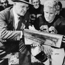 BOBBY LAYNE & GEORGE HALAS 8X10 PHOTO CHICAGO BEARS PICTURE NFL FOOTBALL