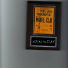 ARCHIE MOORE VS CASSIUS CLAY PLAQUE BOXING CHAMPION PHOTO PLAQUE MUHAMMAD ALI