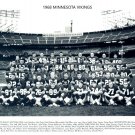 1968 MINNESOTA VIKINGS 8X10 TEAM PHOTO FOOTBALL NFL PICTURE B/W