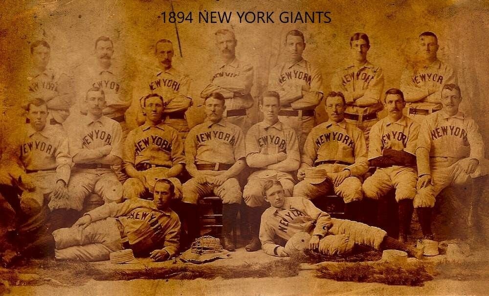 1894 NEW YORK GIANTS NY 8X10 TEAM PHOTO BASEBALL PICTURE MLB