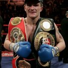 RICKY HATTON 8X10 PHOTO BOXING PICTURE WITH BELTS RICKY HATTON 8X10 PHOTO BOXING PICTURE WITH BELTS