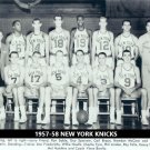 1957-58 NEW YORK KNICKS 8X10 TEAM PHOTO PICTURE NY BASKETBALL NBA