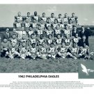 1962 PHILADELPHIA EAGLES 8X10 TEAM PHOTO FOOTBALL NFL PICTURE