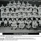1960 BALTIMORE ORIOLES 8X10 TEAM PHOTO BASEBALL MLB PICTURE O's