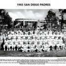 1983 SAN DIEGO PADRES 8X10 TEAM PHOTO BASEBALL PICTURE MLB WITH NAMES