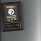 PITTSBURGH STEELERS SUPER BOWL BANNER PLAQUE FOOTBALL NFL PITTSBURGH STEELERS SUPER BOWL BANNER PLAQUE FOOTBALL NFL