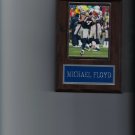 MICHAEL FLOYD PLAQUE NEW ENGLAND PATRIOTS FOOTBALL NFL GAME ACTION MICHAEL FLOYD PLAQUE NEW ENGLAND PATRIOTS FOOTBALL NFL GAME ACTION