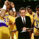 PAT RILEY & MAGIC JOHNSON 8X10 PHOTO LOS ANGELES LAKERS LA BASKETBALL NBA