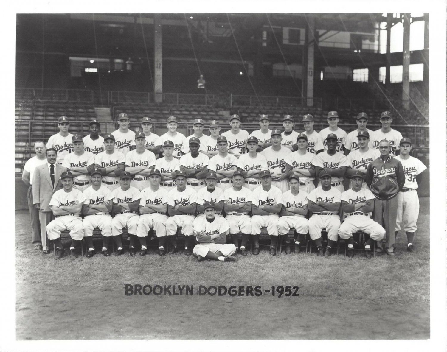 1952 BROOKLYN DODGERS 8X10 TEAM PHOTO BASEBALL MLB PICTURE