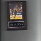 TIM DUNCAN PLAQUE SAN ANTONIO SPURS BASKETBALL NBA