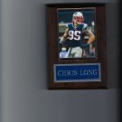 CHRIS LONG PLAQUE NEW ENGLAND PATRIOTS FOOTBALL NFL GAME ACTION CHRIS LONG PLAQUE NEW ENGLAND PATRIOTS FOOTBALL NFL GAME ACTION