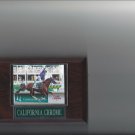 CALIFORNIA CHROME PLAQUE HORSE RACING TURF JOCKEY KENTUCKY DERBY CALIFORNIA CHROME PLAQUE HORSE RACING TURF JOCKEY KENTUCKY DERBY
