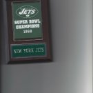 NEW YORK JETS SUPER BOWL BANNER PLAQUE NY FOOTBALL NFL NEW YORK JETS SUPER BOWL BANNER PLAQUE NY FOOTBALL NFL