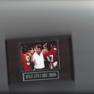 MICHAEL IRVIN & JIMMY JOHNSON PLAQUE FOOTBALL NCAA MIAMI HURRICANES MICHAEL IRVIN & JIMMY JOHNSON PLAQUE FOOTBALL NCAA MIAMI HURRICANES