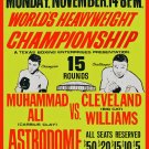 CLEVELAND WILLIAMS vs MUHAMMAD ALI 8X10 PHOTO BOXING POSTER PICTURE