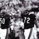 MIKE SINGLETARY & WILLIAM PERRY 8X10 PHOTO CHICAGO BEARS PICTURE THE FRIDGE