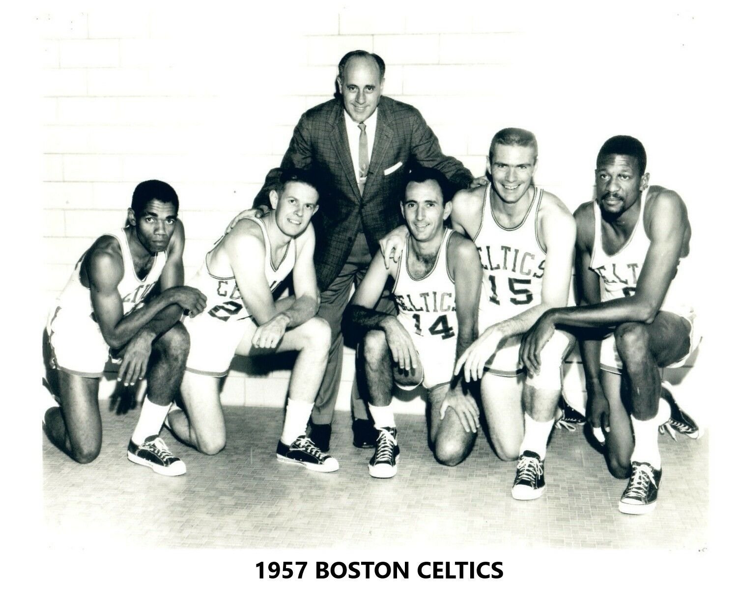 1957 BOSTON CELTICS 8X10 TEAM PHOTO BASKETBALL PICTURE NBA