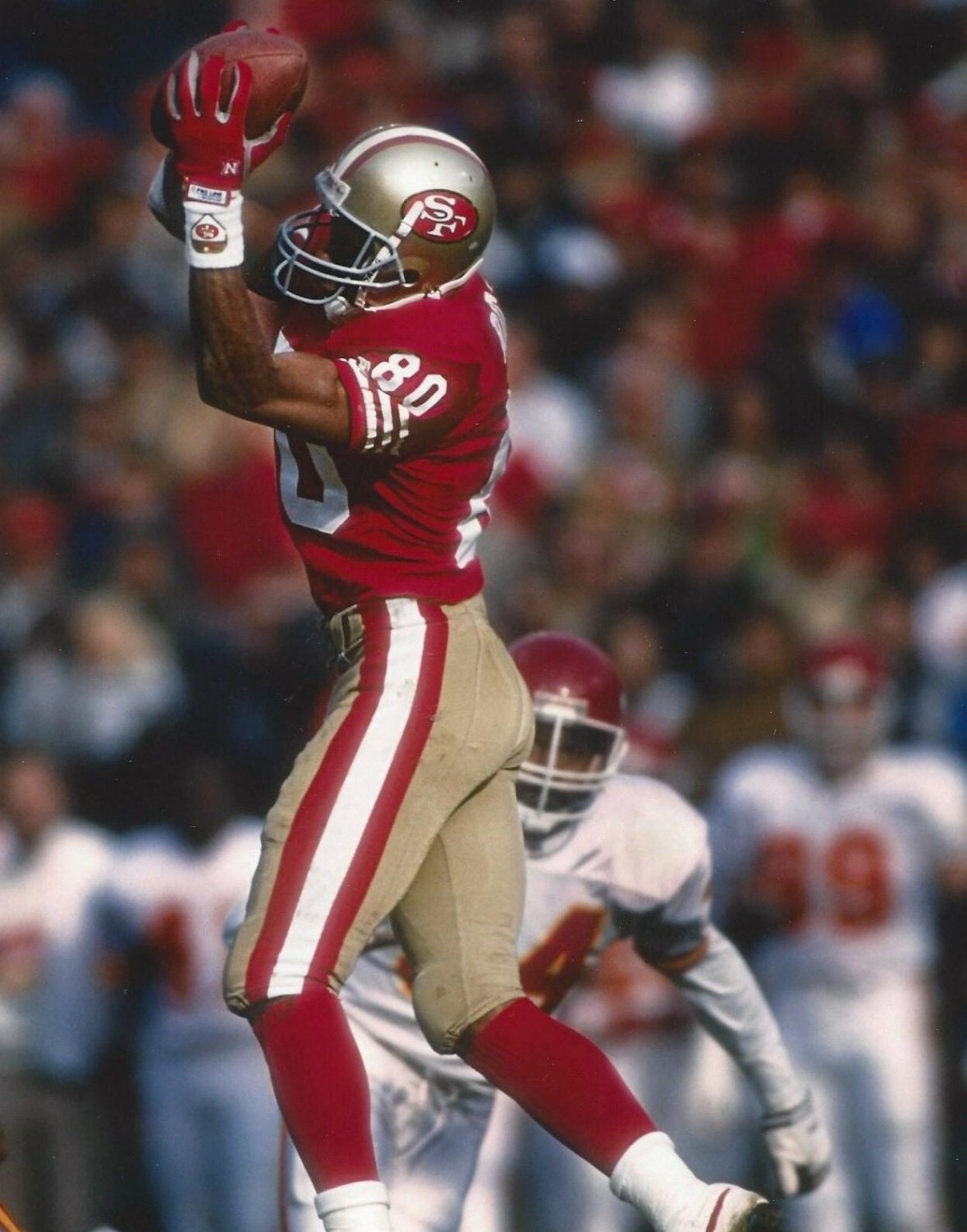 JERRY RICE 8X10 PHOTO SAN FRANCISCO FORTY NINERS 49ers PICTURE GAME ACTION