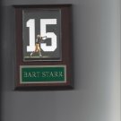 BART STARR JERSEY PLAQUE GREEN BAY PACKERS FOOTBALL NFL DECEASED BART STARR JERSEY PLAQUE GREEN BAY PACKERS FOOTBALL NFL DECEASED