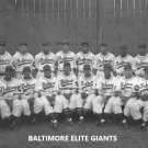 BALTIMORE ELITE GIANTS 8X10 TEAM PHOTO BASEBALL PICTURE NEGRO LEAGUE NY LATE 30s