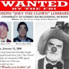 JOEY THE CLOWN LOMBARDO WANTED POSTER 8X10 PHOTO MAFIA ORGANIZED CRIME MOBSTER JOEY THE CLOWN LOMBARDO WANTED POSTER 8X10 PHOTO MAFIA ORGANIZED CRIME MOBSTER