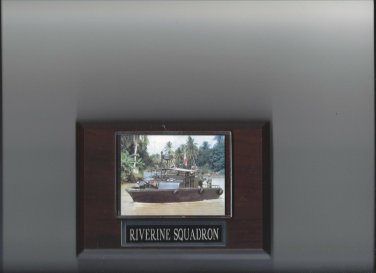 RIVERINE SQUADRON PLAQUE NAVY US USA MILITARY SHIP SWIFT BOAT P.B.R.