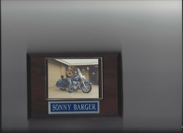 SONNY BARGER PLAQUE HELLS ANGELS MOTORCYCLE CLUB ON BIKE