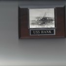 USS HANK PLAQUE DD-702 NAVY US USA MILITARY SUMNER CLASS DESTROYER