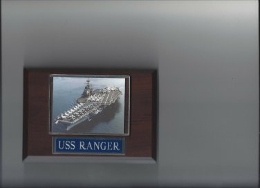 USS RANGER PLAQUE NAVY US USA MILITARY CG-61 SHIP FORRESTAL CLASS CARRIER