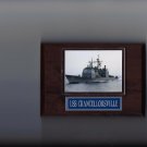 USS CHANCELLORSVILLE PLAQUE CG-62 NAVY USA MILITARY GUIDED MISSILE CRUISER SHIP USS CHANCELLORSVILLE PLAQUE CG-62 NAVY USA MILITARY GUIDED MISSILE CRUISER SHIP
