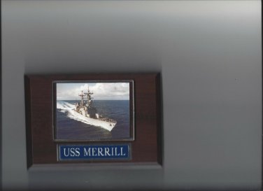 USS MERRILL PLAQUE DD-976 NAVY US USA MILITARY SPRUANCE-CLASS DESTROYER