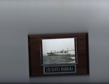 USS SANTA BARBARA PLAQUE NAVY US USA MILITARY AE-28 AMMUNITION SHIP