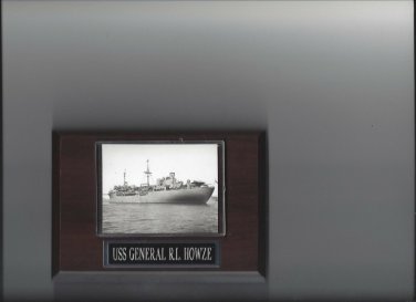 USS GENERAL R.L. HOWZE PLAQUE NAVY US USA MILITARY AP-134 SHIP TRANSPORT
