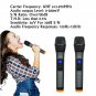 Professional Wireless Microphone Mic System UHF 2 Channel Dual Handheld Karaoke