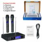 Professional Wireless Microphone Mic System UHF 2 Channel Dual Handheld Karaoke