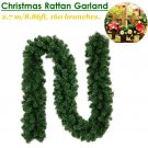 2.7M Christmas Decorations Ornaments Xmas Tree Garland Rattan Home Wall Pine