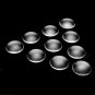 100Pcs 25MM Transparent Clear Round Flatback Domed Glass Cabochon Cover Finding