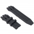 Soft Black Silicone Rubber Watch Band/Strap For Invicta RESERVE SUBAQUA SCUBA