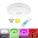 LED bluetooth Music Speaker Flush Mount Modern Ceiling Light Lamp Fixture Remote