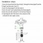 LED Changable Colour Bathroom Faucet Glass One Hole Handle Mixer Tap