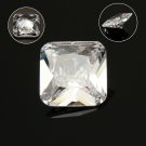 10*10mm Unheated Artificial White Sapphire 22.80ct Cushion Shape AAA  Loose Gems