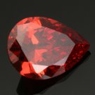 12X16mm 12.35CT Unheated Orange Red Pear Cut Dianond Drop Loose Gemstones Gift
