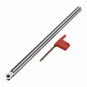 Wood Turning Carbide Tool Chisel R6 Round Tip Bit Lathe Straight Set+ T15 Wrench