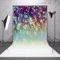 5x7FT Merry Christmas Glitter Tree Photography Background Vinyl Photo Backdrop