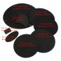 10pcs Sound-off/Quiet Drumming Practice Pad Set Snare Drums Mute Silencer