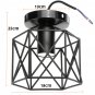 Diamond Shape Metal Ceiling Light Industrial Vintage Pendant Flush Mount Light