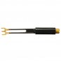 2pcs Coaxial AV Adapter Antenna Match Transformer UHF VHF FM Plated 70 to300 Ohm